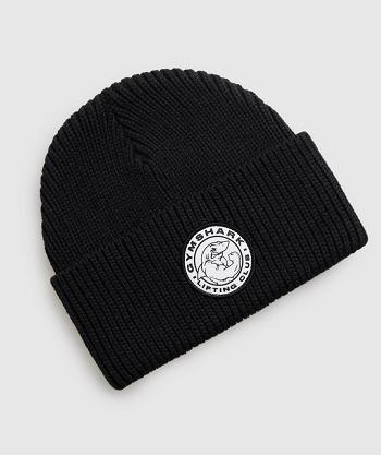 Accessories Klobouky Gymshark Legacy Deep Cuff Beanie Černé | CZ 2093AHK